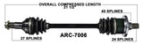 trakmotive arctic cat cv axle atv utv shaft