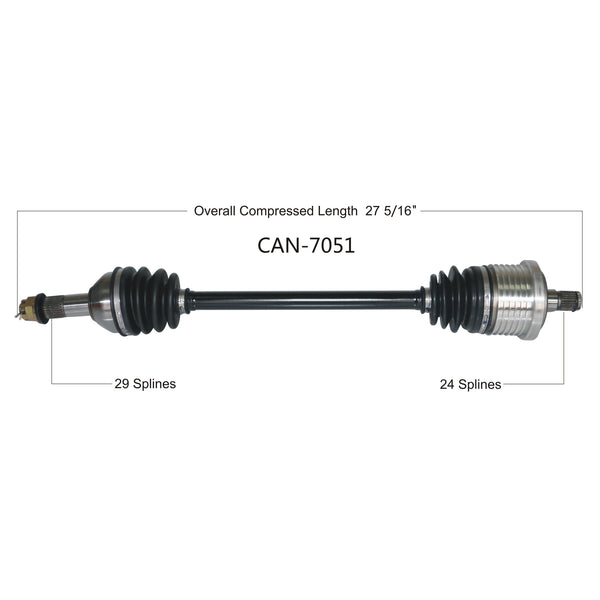 Aftermarket CV Axle CanAm 705502477 705501897 K CAX 0149 NIC