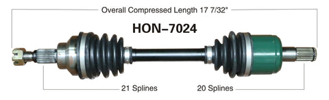 1995-2001 Honda TRX400FW  front left CV axle shaft TrakMotive HON-7024