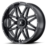 MSA M26 Vibe Gloss Black Milled & Dark Tint 14" 16" 18"  Wheel ATV/UTV