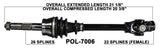 1994-2009 Polaris Sportsman 300 450 800 EFI front cv axle shafts