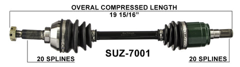 2005-2014 Suzuki KingQuad 450 500 700 750 Front right left CV axle shaft TrakMotive SUZ-7001