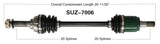 2002-2012 Suzuki LT-A400f Eiger Kingquad 400 Front right CV axle shaft TrakMotive SUZ-7006