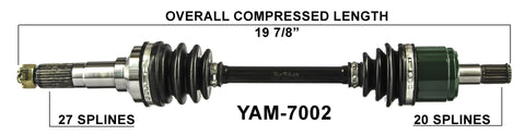 1995-2001 Yamaha Wolverine Big Bear Kodiak Front atv cv axles trakmotive