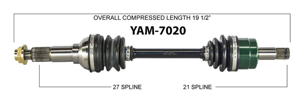 2000-12 Grizzly Big Bear 350 400 450 left right front axle