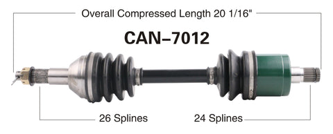 2006-2007 Can-Am Bombardier Outlander 500 650 800 Max  rear right CV axle shaft TrakMotive Can-7012