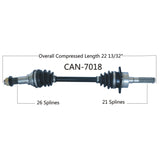 2004-2005 Bombardier Outlander 330 HO 400 HO Max front Right CV axle shaft