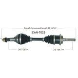 2013-1018  Can Am Outlander 650 800 850 1000r Renegade 1000r xmr front right CV axle shaft 