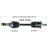 2013-2018  Can Am Outlander 650 800 850 1000r Renegade 1000r xmr front Left CV axle shaft 