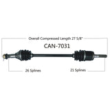 2014-2016  Can Am Maverick 1000r XC XXC Front right CV axle shaft