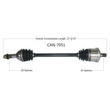 2016-2018  Can Am Maverick XC XXC 1000 rear left or right CV axle shaft