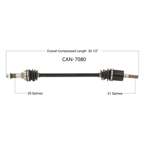 2018-2019 Can Am Defender HD8 HD10 CV axle shaft  front left TrakMotive Can-7080