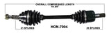 2001-2004 Honda TRX500FA Rubicon 500 Front right CV axle shaft TrakMotive HON-7004