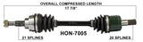 2000-2014 Honda TRX350FE Rancher TRX420FA Front right left CV axle shaft TrakMotive HON-7005