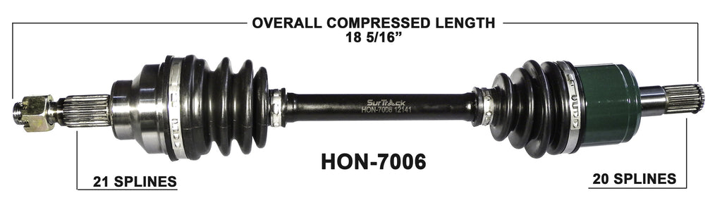 1988-2000 Honda TRX300FW Fourtrax 4x4 Front CV axle – Kingdom