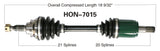 2003-2004 Honda TRX650FA Rincon 650 Front left CV axle shaft TrakMotive HON-7015