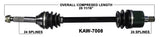 2008-2011 Kawasaki Teryx KRF750 rear right CV axle shaft TrakMotive KAW-7008