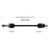 2016-2022 Kawasaki KAF 820 Mule KAF100 Mule PRO CV axle shaft Front right left  TrakMotive KAW-7019