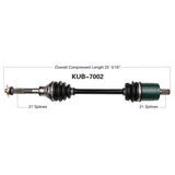 2014-2018 Kubota RTV-X 900 RTV-X 1100  RTV-X  1120 front left or right cv axle shaft