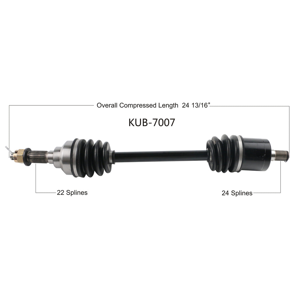 2016-2019 Kubota RTV-x1140 cv axle shaft Rear left or right Kub