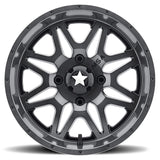 MSA M26 Vibe Gloss Black Milled & Dark Tint 14" 16" 18"  Wheel ATV/UTV