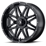 MSA M26 Vibe Gloss Black Milled & Dark Tint 14" 16" 18"  Wheel ATV/UTV
