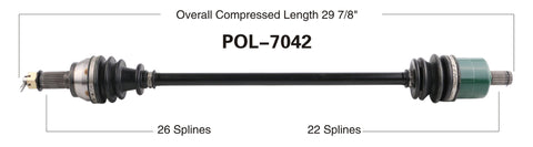 2014 Polaris RZR XP 1000 Front axles cv shafts 