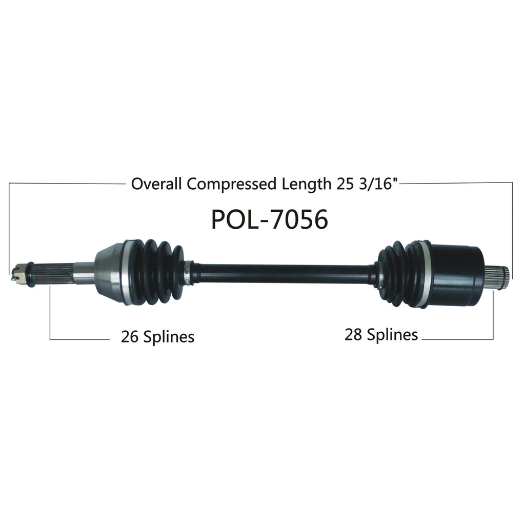 thumbnail interactive-video image 1 of Caltric Rear Right CV Joint Axle For Polaris Ranger 570 / Crew 570 Full Size 2015 1 of 5