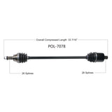 2018-2019 Polaris RZR XP Turbo CV axle shaft Front Right Left TrakMotive POL-7078