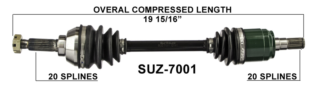 2005-2014 Suzuki Kingquad 450 500 700 750 front axle – Kingdom
