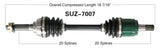 2002-2012 Suzuki LT-A400f Eiger Kingquad 400 Front left CV axle shaft TrakMotive SUZ-7007