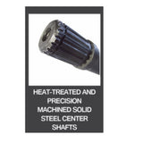 Heat treated precision machined steel shafts