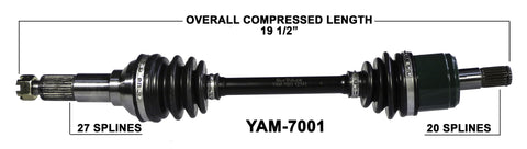 2001-2005 Yamaha YFM350F Wolverine front cv axle Trakmotive