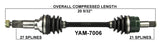 2002 Yamaha Grizzly 660 YFM660F Front right CV axle shaft TrakMotive 