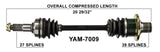 2003-2008 Yamaha Grizzly 660 YFM660F Rear Left CV axle shaft TrakMotive YAM-7009