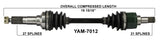 1989-2000 Yamaha timberwolf Big Bear Kodiak front cv axle