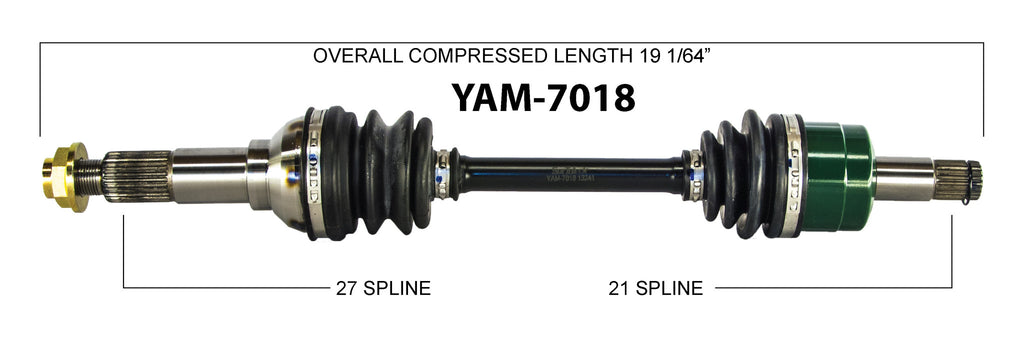 2007-12 Grizzly Big Bear 350 400 450 left right front axle