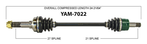 2008-2013 Yamaha YXR700F Rhino Front left right CV axle shaft TrakMotive YAM-7022