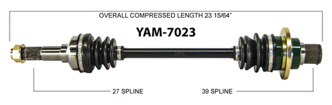 Yamaha Rhino 450 660 700 rear left CV axle shaft TrakMotive YAM-7023