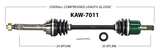  2005-2014 Kawasaki KAF400 Mule 610 Front right left CV axle shaft TrakMotive KAW-7011