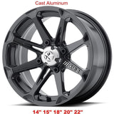 MSA Gloss Black M12 Diesel Wheel ATV/UTV