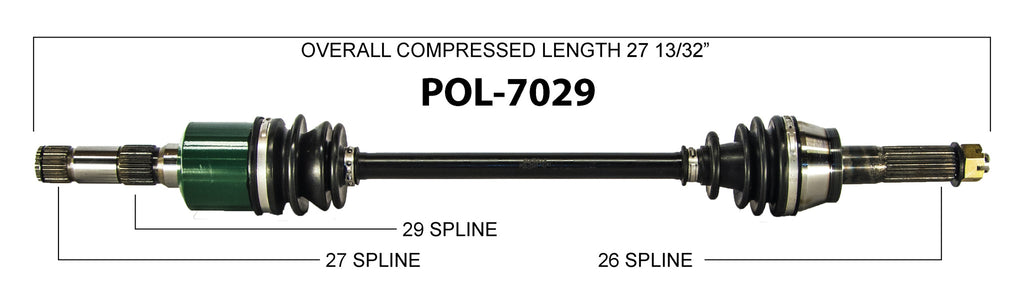 2007-2017 Polaris Ranger 500 700 Rear axle CV TrakMotive – Kingdom ...